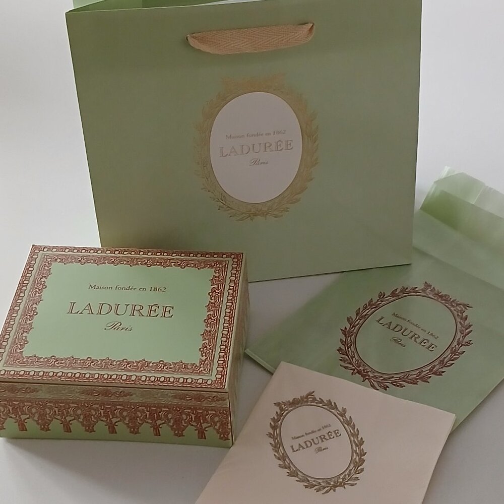 Laduree Package - shopping bag, pastry box, bag and napkin